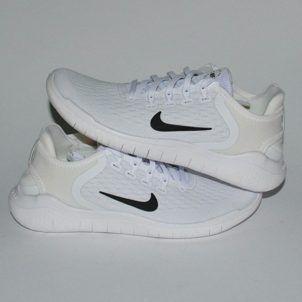 Nike Free Womens RN 2018 White Black Running Shoes Size 6.5 942837 100 No Box - Picture 5 of 7
